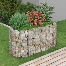 vidaXL gabion-højbed 120x50x50 galvaniseret jern Krukke