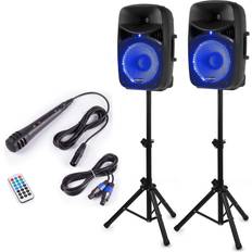 A Enceintes de Sonorisation Vonyx VPS122A 800W Portable Pieds Set