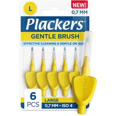 Plackers Väliharjat Plackers Gentle Brush L 0.7 mm 6 pcs