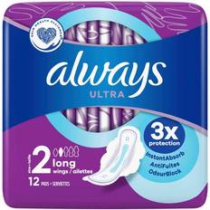 Always Menstruatiebeschermingen Always Maandverband Ultra Long S2 Vleugels 12 St