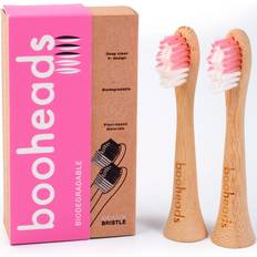 Tandpleje Booheads Bambus Børstehoveder Til PINK Edition