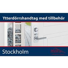 Hoppe stockholm Hoppe YTTERDÖRRSSET STOCKHOLM ALU F1 Ytterdörr (90x210cm)