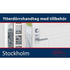 Hoppe stockholm Hoppe YTTERDÖRRSSET STOCKHOLM ALU F1 Ytterdörr (x)