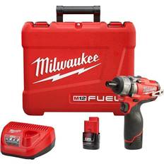 Screwdrivers Milwaukee 2402-22 M12 FUEL 1/4" Hex 2-Speed Screwdriver Kit