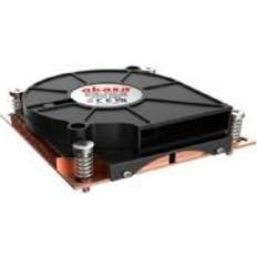 Low profile cpu cooler Akasa AK-CC7401BP01, Air cooler, 7,5 cm, 18 dB, 45,99 dB, 11,83 kubikfod/min. Sort