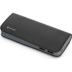 Platinet Læder Powerbank 11000 mAh Sort