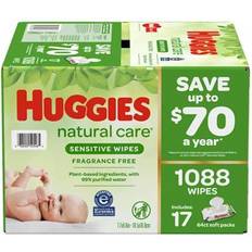 Baby Skin Huggies Natural Care Sensitive Baby Wipe 1088pcs