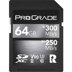 ProGrade Digital SD UHS-II 64GB Card V90 –Up to 250MB/s Write Speed and 300 MB/s Read Speed For Professional Vloggers, Filmmakers