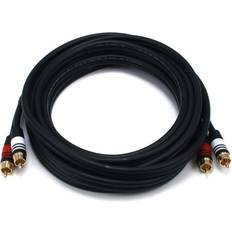 Monoprice 15ft Premium 2 RCA Plug/2 RCA