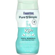 Kids mineral sunscreen Coppertone Kids Sunscreen Tear Free Mineral Based Water Lotion Broad