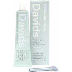 Natural Toothpaste Whitening Antiplaque Fluoride Free SLS Free Peppermint