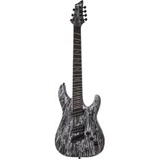 7 string guitar Schecter C-7 Multiscale 7-String Electric Guitar,Ebony Fretboard,Silver Mountain