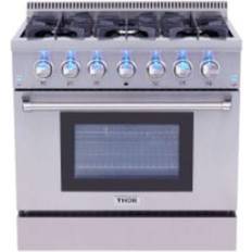 Freestanding dual fuel cooker Thor Kitchen HRD3606ULP