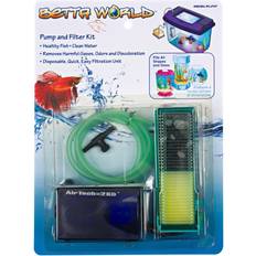 Penn Plax Small World Aquarium Air Filter Kit