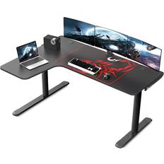 Gaming Accessories EUREKA ERGONOMIC Ergonomic L Shaped Gaming Desk Black