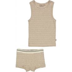 Jungen Unterwäschesets Wheat Lui Underwear- Oat Melange Stripe (9056f-104)