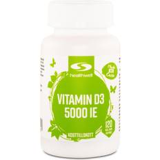 Vitamin d3 5000 Healthwell Vitamin D3 5000 IE 120 stk