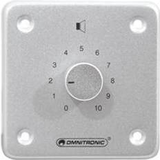 Silver DJ-mixers Omnitronic PA Volume Controller 10 W mono sil, PA volymreglage 10 W mono silver