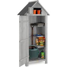 Narrow Garden Shed - Grey