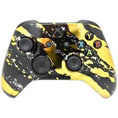 Custom xbox controller Wireless Controller for Microsoft Xbox Series X/S & Xbox One Custom Soft Touch Feel Custom Xbox Series X/S Controller (X/S Gold Splatter)