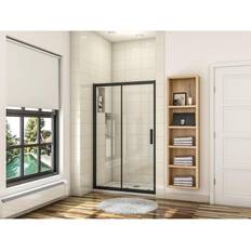 Black Shower Door Aica 1500mm Black