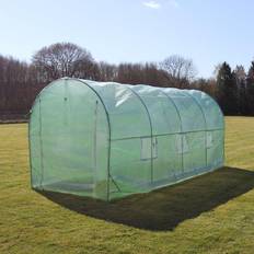 Freistehende Gewächshäuser Polytunnel Greenhouse Walk In Galvanised Garden Grow Tent 19mm