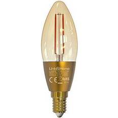 Light Bulbs Link2Home L2HFE145W Wi-Fi LED SES (E14) Candle Filament Dim Bulb W