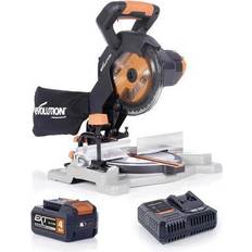 Evolution R185CMS-Li 18v Compound Mitre Saw with 1x 4.0Ah Battery, Charger & Blade