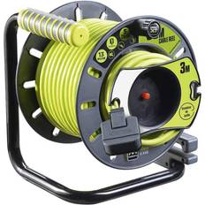 Grey Cable Reels Masterplug OATRU3013FL3IP 30m