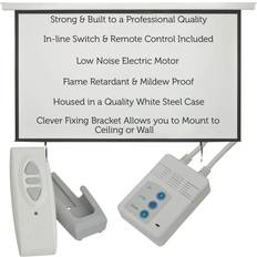 Projector Screens Loops 120" Electric Motorised Ceiling Wall Mountable Projector Screen 16:9 Home Cinema