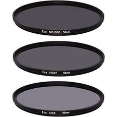 Ice 58mm slim nd filter set nd1000 nd64 nd8 neutral density 58 10, 6, 3 stop optical glass