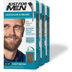 Shaving Accessories Just For Men Mustache & Beard Light Brown instock