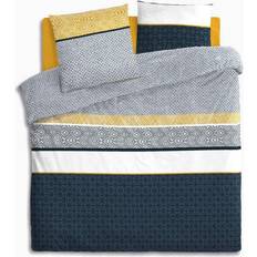 Copripiumini Atmosphera Set Di Biancheria Da Letto Etnik Rayé In Cotone 240x220 cm Copripiumino Grigio, Blu (240x220cm)