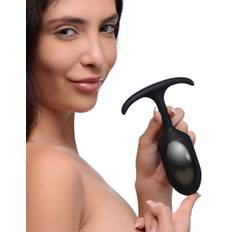 Buttplug large Sexleksaker XR Brands Heavy Hitters Large Viktad Buttplug Svart