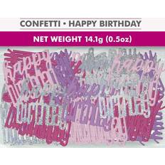 Fødselsdage Konfetti Unique Happy Birthday konfetti ROSA