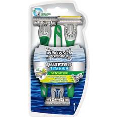 Wilkinson quattro titanium Wilkinson Sword Quattro Titanium Disposable Razors 3 pack