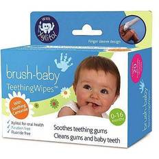 Hiustenhoito Brush-Baby Applemint pyyhkeet hampaille lapsille 20 kpl