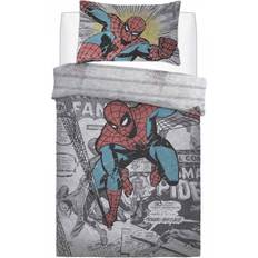 Super Heroes Fabrics Disney Marvel Comics Spiderman Comic Group Grey Panel Bed