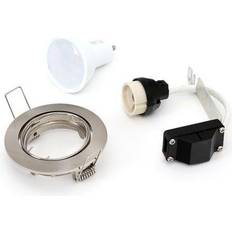 LED Spotlight Holder Round Nickel