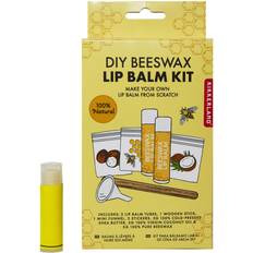 Kikkerland DIY Beeswax Lip Balm Kit Eco Natural Shea Butter Coconut