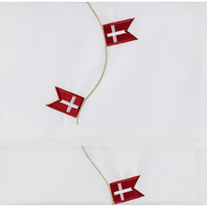 Bordløber broderet med dannebrogsflag