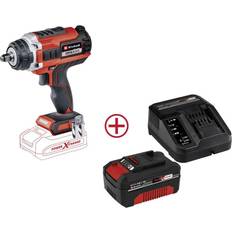 Einhell 18v 4.0ah Einhell Power X-Change IMPAXXO 18/400 4,0 Ah PXC Starter Kit 4326441 Accu-slagmoersleutel 400 Nm 18 V Aantal meegeleverde accus: 1 4.0 Ah Li-ion Incl. accu