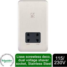 Schneider Electric Lisse Shaver Socket Dual Voltage 115/230V