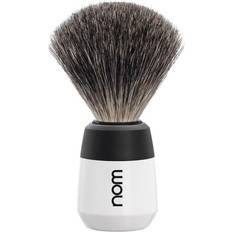 Valkoinen Partakarvat Nom MAX Shaving Brush Pure Badger White