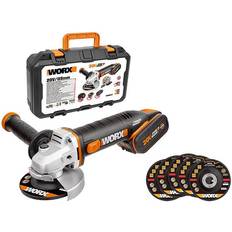 Worx Levigatrici Worx 20 V vinkelslip batteri, st, wx800