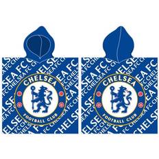 Blu Asciugamani per bambini Chelsea F.C. Poncho badhandduk med huva 100 procent bomull