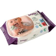 Abena Vådserviet, Bambo Nature, Z-fold, 19x16cm, med rigid lid, 80 stk. engangs