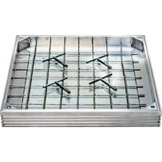 Glasuldsisolering Duco 400 x 400 x 60 mm DC-60P karm/dæksel, aluminium, 5 t