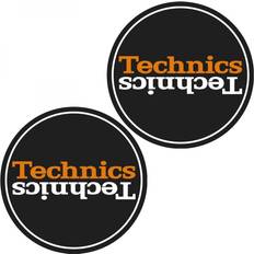 Giradischi Technics 60668 Slipmat Duplex 6: White/Orange Mirror on Black