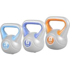 14 kg Kettlebells Gorilla Sports Kettlebell Fitnesspaket 3Kg 6Kg 8Kg